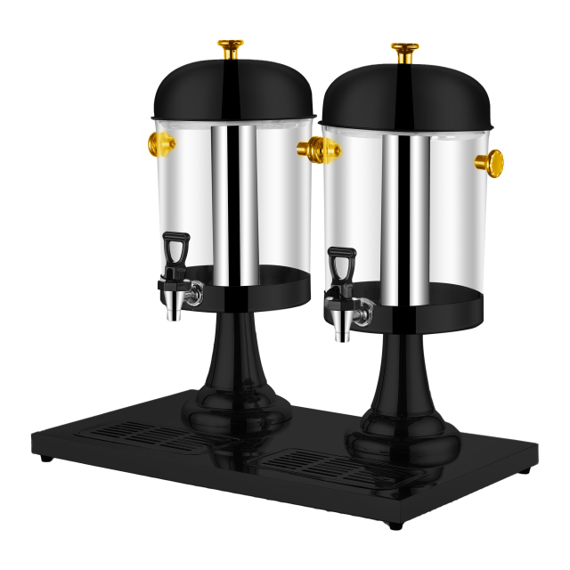 Classic 16L (2×8L) Double-Tank Juice Dispenser, Commercial Buffet Beverage Server with Elegant Pedestal Base | Factory Wholesale & OEM Available