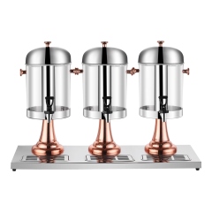 24L Triple Tank Buffet Juice Dispenser, Commercial Buffet Beverage Server | Factory Wholesale & OEM Available