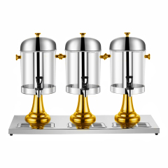 24L Triple Tank Buffet Juice Dispenser, Commercial Buffet Beverage Server | Factory Wholesale & OEM Available