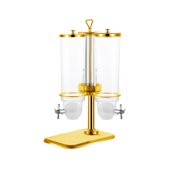 3-Tank Rotating Cereal and Juice Dispenser, Commercial Buffet Breakfast Server | Factory Wholesale & OEM Available