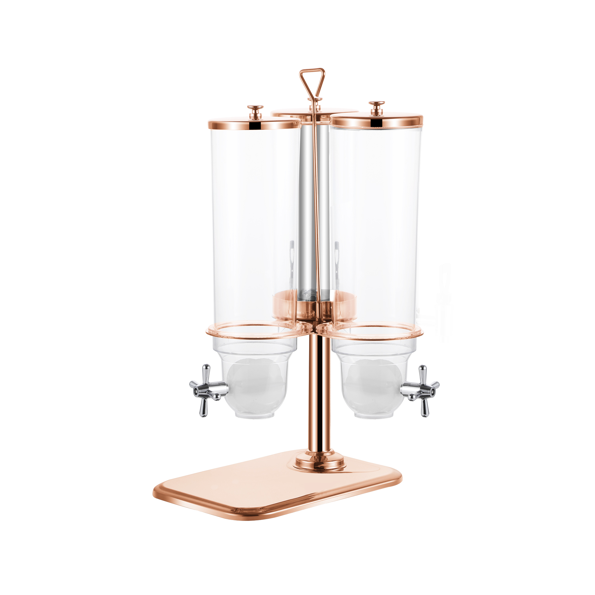 3-Tank Rotating Cereal and Juice Dispenser, Commercial Buffet Breakfast Server | Factory Wholesale & OEM Available