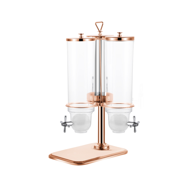 3-Tank Rotating Cereal and Juice Dispenser, Commercial Buffet Breakfast Server | Factory Wholesale & OEM Available