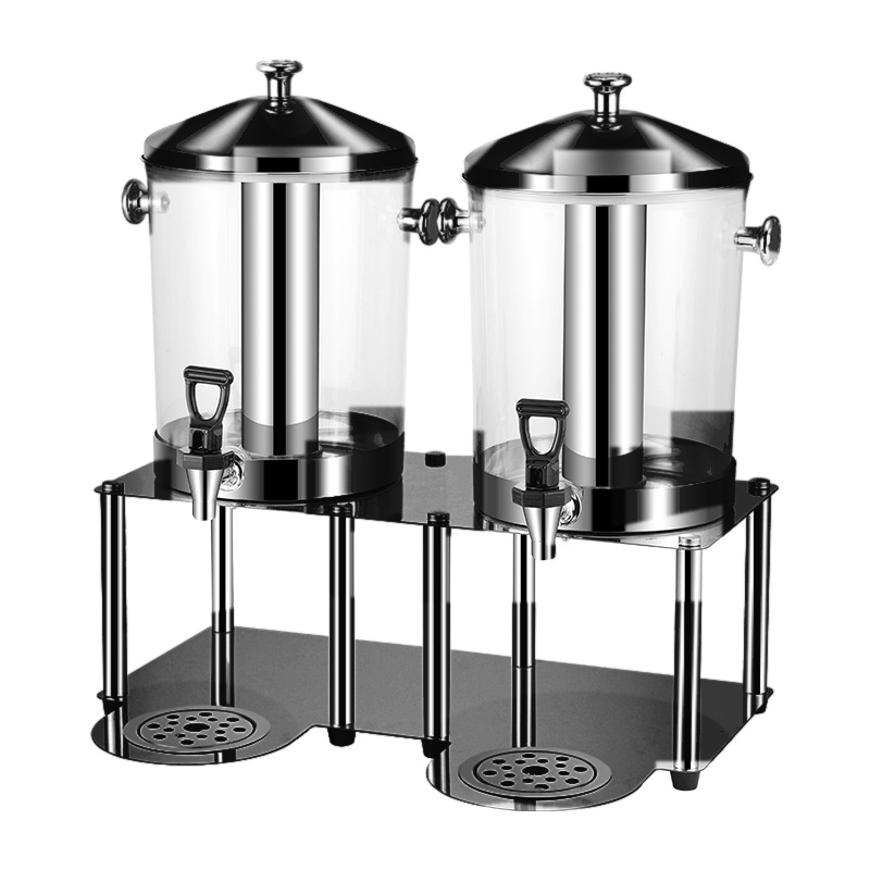 YT-JDA16 black painted 16L double tank juice dispenser