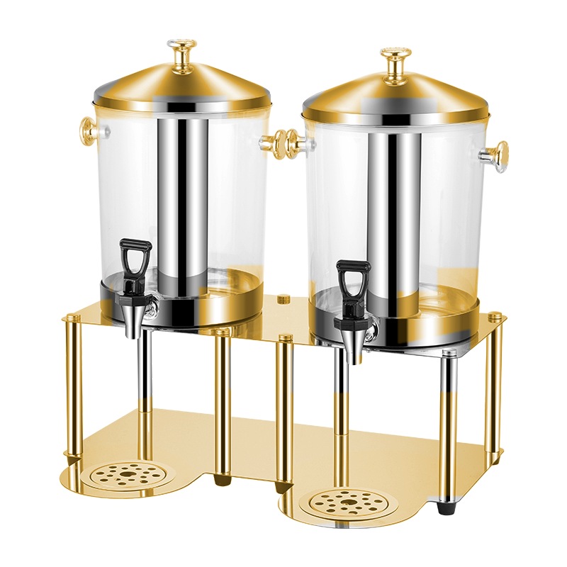 YT-JDA16 gold plated 16L double tank juice dispenser