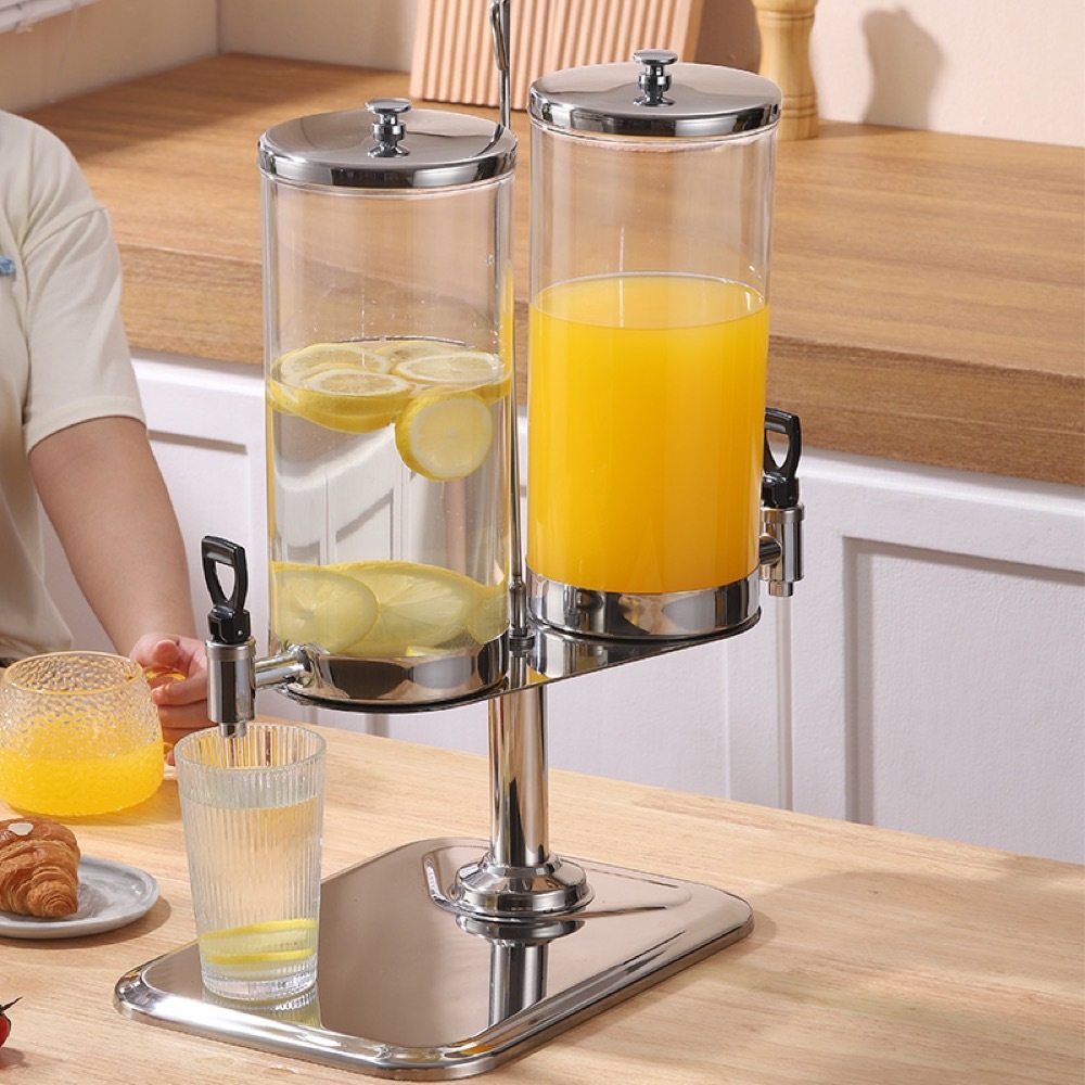 Rotating Triple-Tank Cereal & Juice Dispenser | Commercial Buffet Server - product view 2