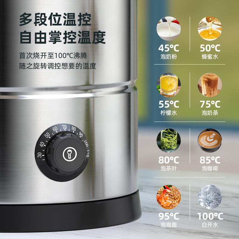 Double Wall Stainless Steel Coffee Urn with Water Gauge & Temperature Control | 8-30L - product view 4