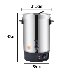 Stackable Stainless Steel Water Boiler | 30-70L Commercial Hot Water Urn