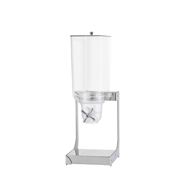5L Square Stainless Steel Cereal Dispenser | Commercial Dry Food Server - product view 1