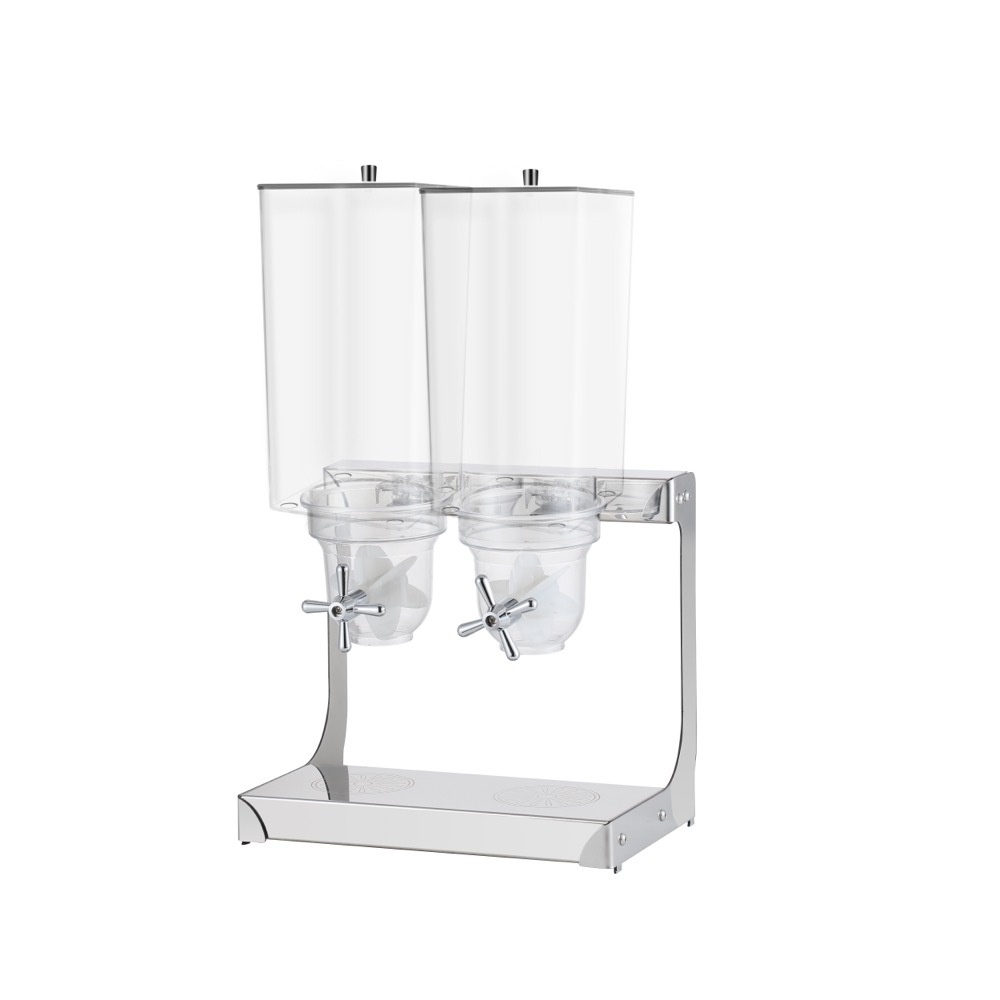 5L Square Stainless Steel Cereal Dispenser | Commercial Dry Food Server - product view 2