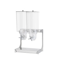 5L Square Stainless Steel Cereal Dispenser | Commercial Dry Food Server - product view 2