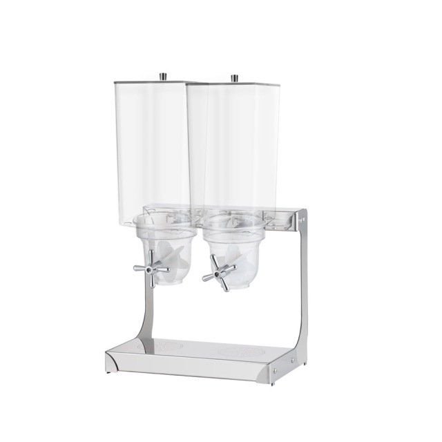 5L Square Stainless Steel Cereal Dispenser | Commercial Dry Food Server - product view 2