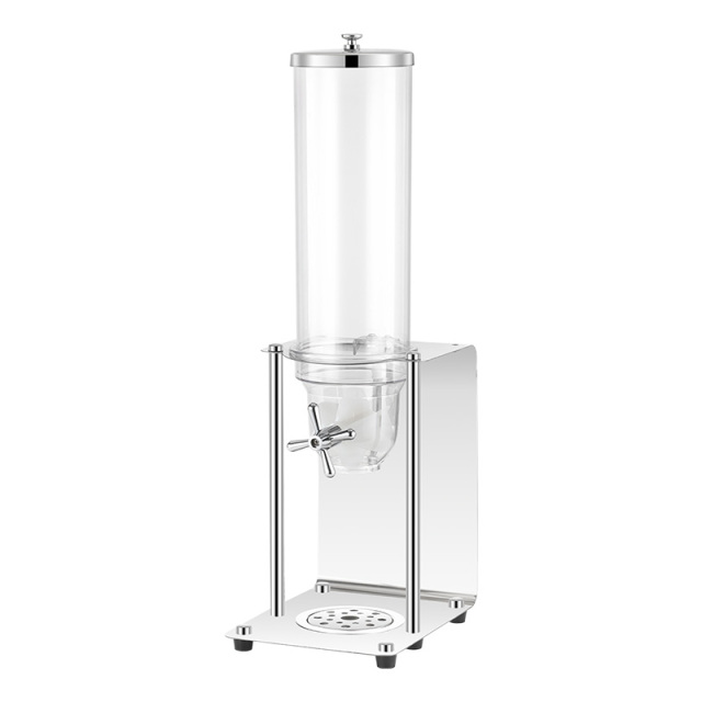 3.5L Round Single Cereal Dispenser with Stainless Steel Back Plate Stand