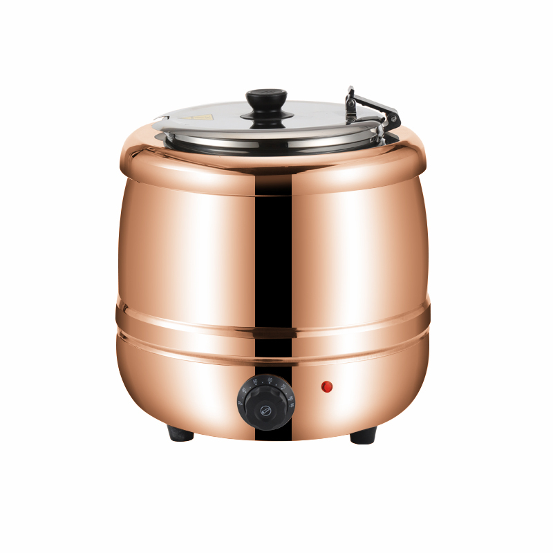 10L Stainless steel Drum Shape Electric Soup Warmer