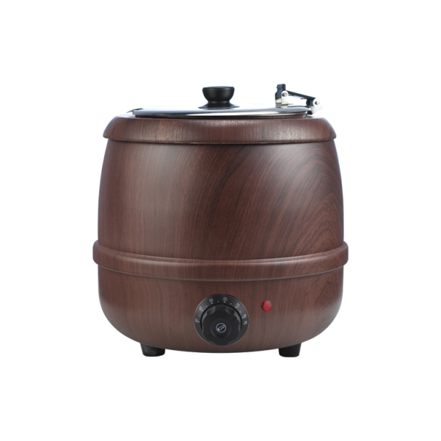 10L Stainless steel Drum Shape Electric Soup Warmer