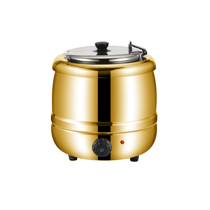 10L Stainless steel Drum Shape Electric Soup Warmer