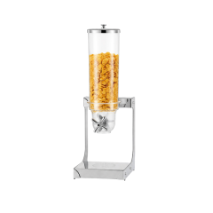 3.5L Round Single Cereal Dispenser with Stainless Steel Folded Plate Stand