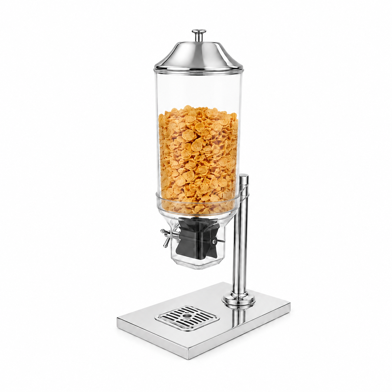 7L Round Single Cereal Dispenser with Stainless Steel Stand