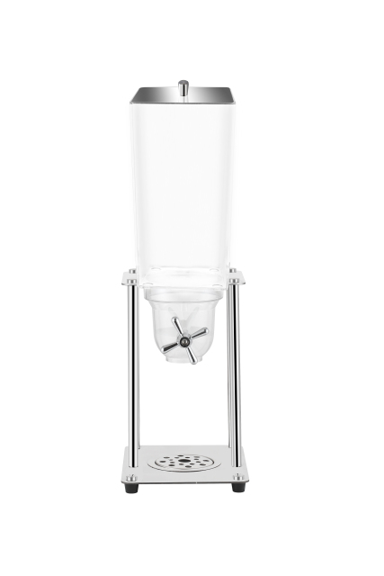 5L Square Single Cereal Dispenser with Stainless Steel Base