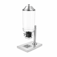 7L Round Single Cereal Dispenser with Stainless Steel Stand