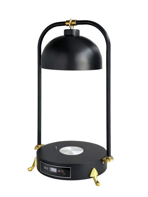 Double Side Tube Round Shade Food Heat Lamp with Heated Round Base Digital Control