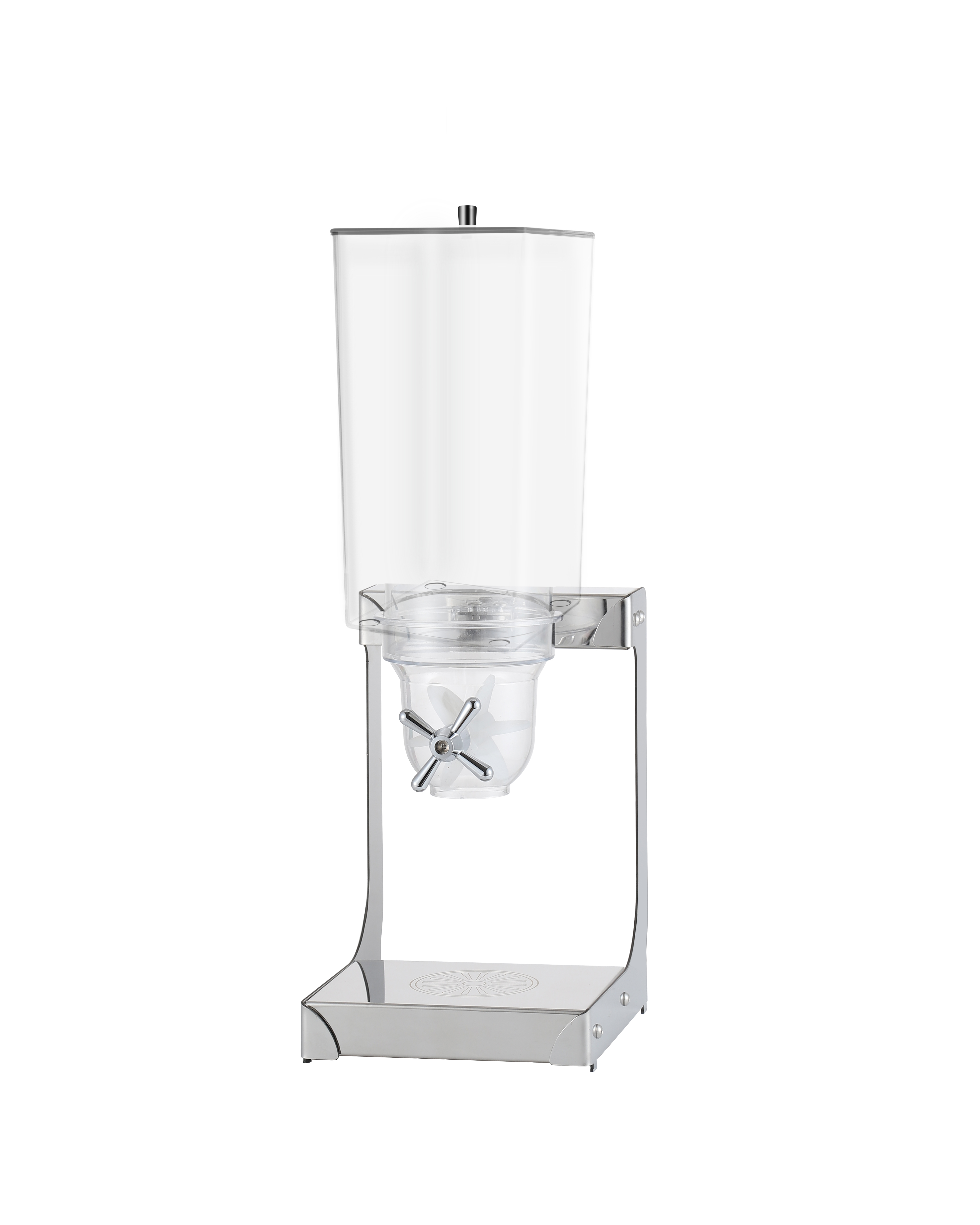 5L Square Single Cereal Dispenser with Stainless Steel Base