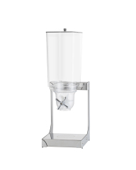 5L Square Single Cereal Dispenser with Stainless Steel Base