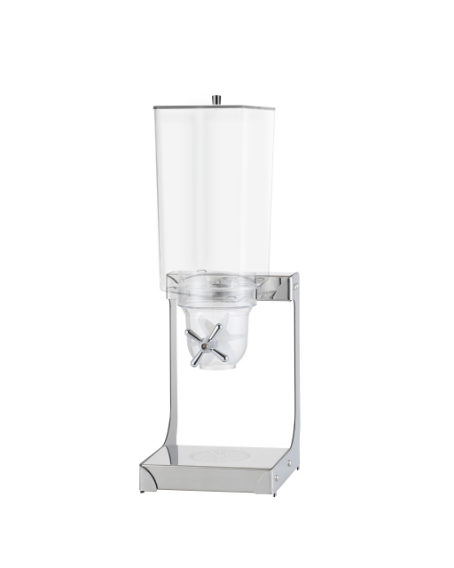 5L Square Single Cereal Dispenser with Stainless Steel Base