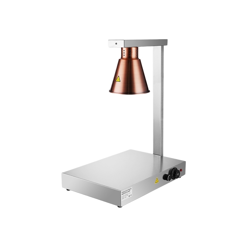 Single Head Food Heat Lamp with Heated Base Mechanical Control
