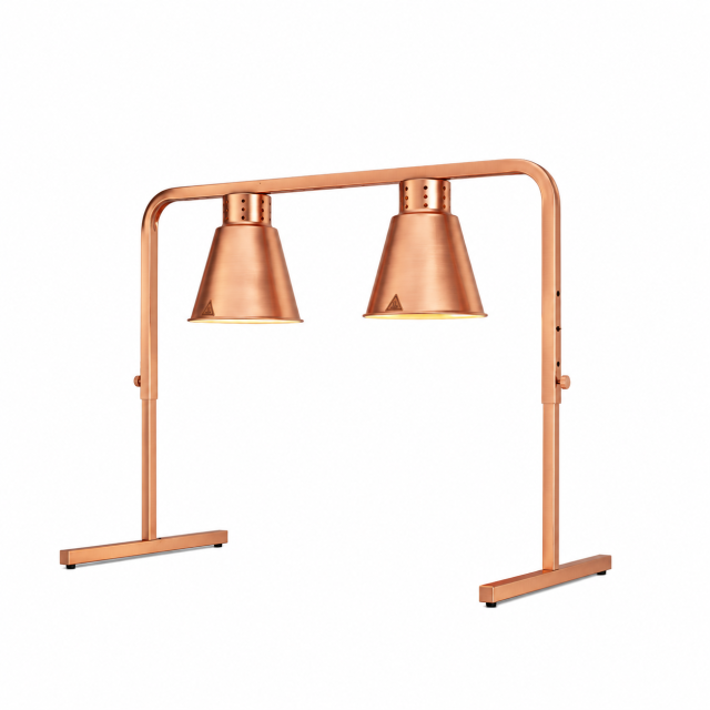 Double Head Adjustable Stand Food Heat Lamp with Adjustable Stand