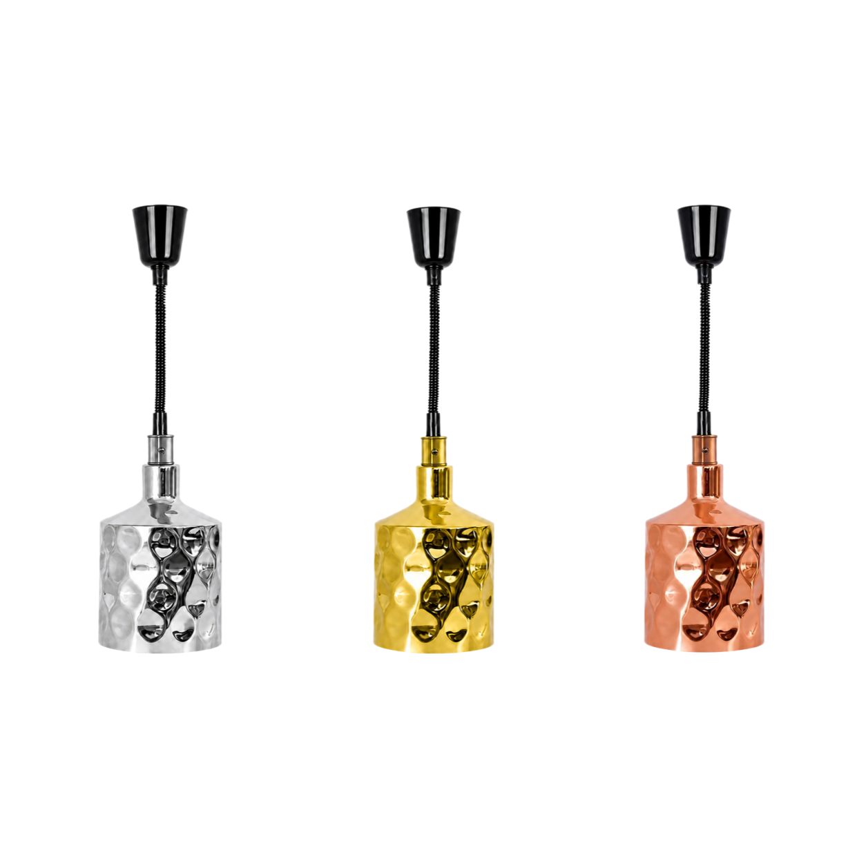 150mm Hammered Pendant Food Heat Lamp