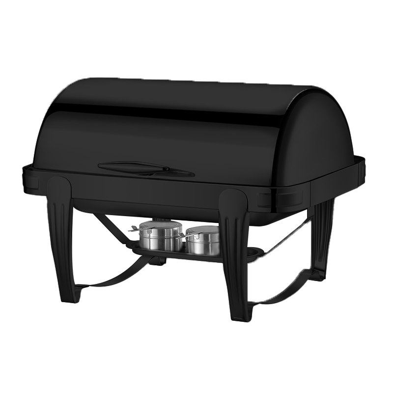 YT-723-B 9L Rectangular Roll Top Chafing Dish