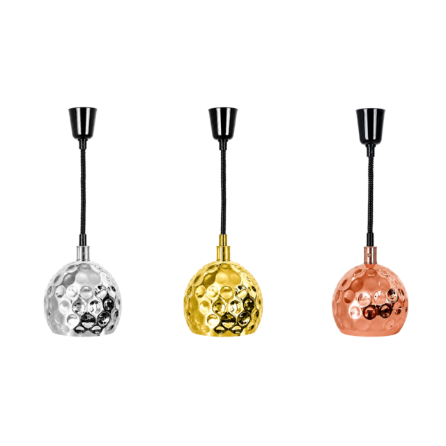 190mm Hammered Pendant Food Heat Lamp