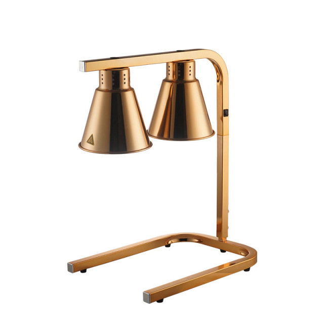 Double Head Adjustable Stand Food Heat Lamp with Adjustable Stand