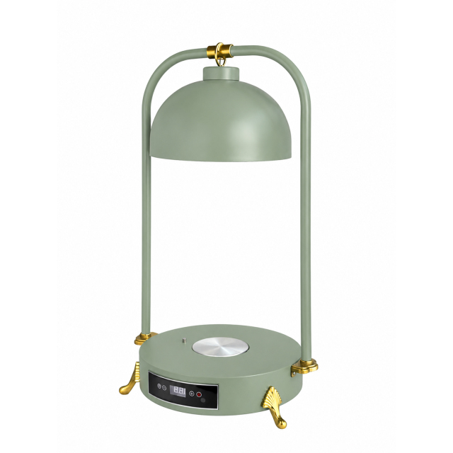 Double Side Tube Round Shade Food Heat Lamp with Heated Round Base Digital Control