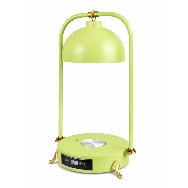 Double Side Tube Round Shade Food Heat Lamp with Heated Round Base Digital Control