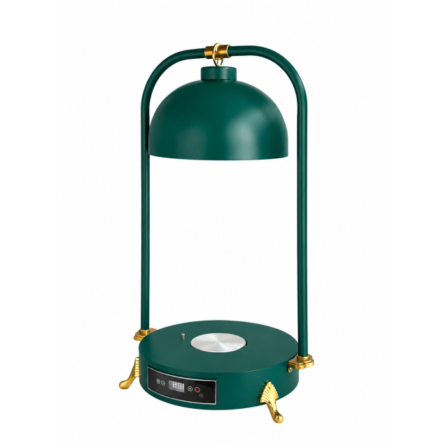 Double Side Tube Round Shade Food Heat Lamp with Heated Round Base Digital Control