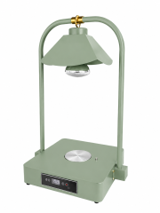 Double Side Tube Lotus Shade Food Heat Lamp with Heated Square Base Digital Control