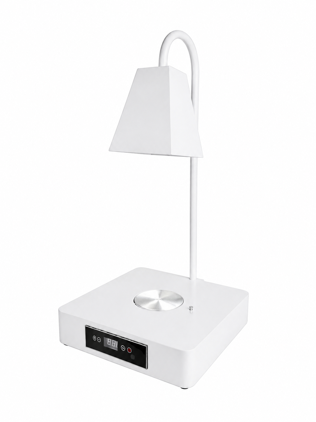 Single Side Tube Square Shade Food Heat Lamp with Heated Square Base Digital Control