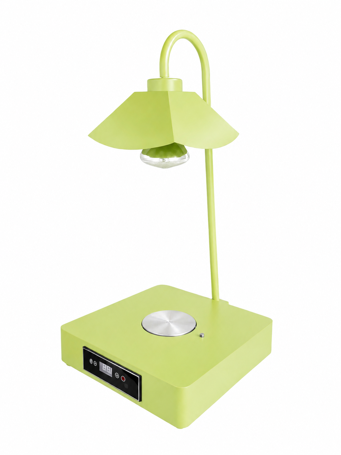 Single Side Tube Lotus Shade Food Heat Lamp with Heated Square Base Digital Control