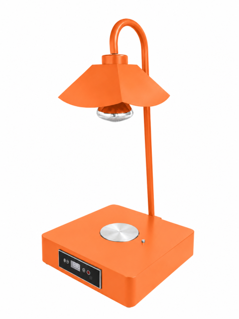 Single Side Tube Lotus Shade Food Heat Lamp with Heated Square Base Digital Control