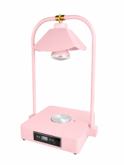 Double Side Tube Lotus Shade Food Heat Lamp with Heated Square Base Digital Control