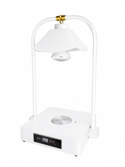 Double Side Tube Lotus Shade Food Heat Lamp with Heated Square Base Digital Control