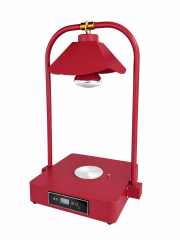 Double Side Tube Lotus Shade Food Heat Lamp with Heated Square Base Digital Control