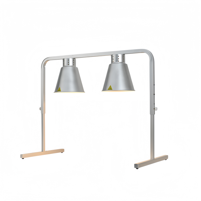 Double Head Adjustable Stand Food Heat Lamp with Adjustable Stand