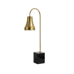 Single Head Curved Shade Food Heat Lamp with Marble Base