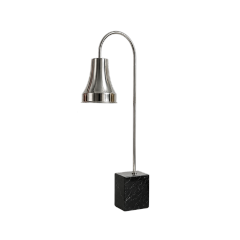 Single Head Curved Shade Food Heat Lamp with Marble Base