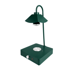 Double Side Tube Lotus Shade Food Heat Lamp with Heated Square Base Mechanical Control