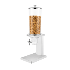 3.5L Square Single Cereal Dispenser with Stainless Steel Base