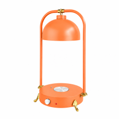 Double Side Tube Round Shade Food Heat Lamp with Heated Round Base Mechanical Control