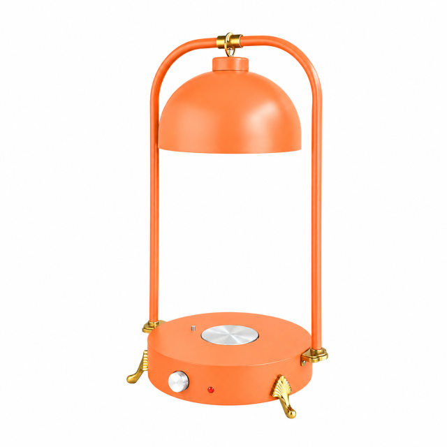 Double Side Tube Round Shade Food Heat Lamp with Heated Round Base Mechanical Control